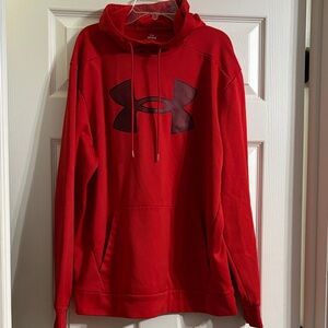 EUC Under Armour Women's Bold Red Hoodie